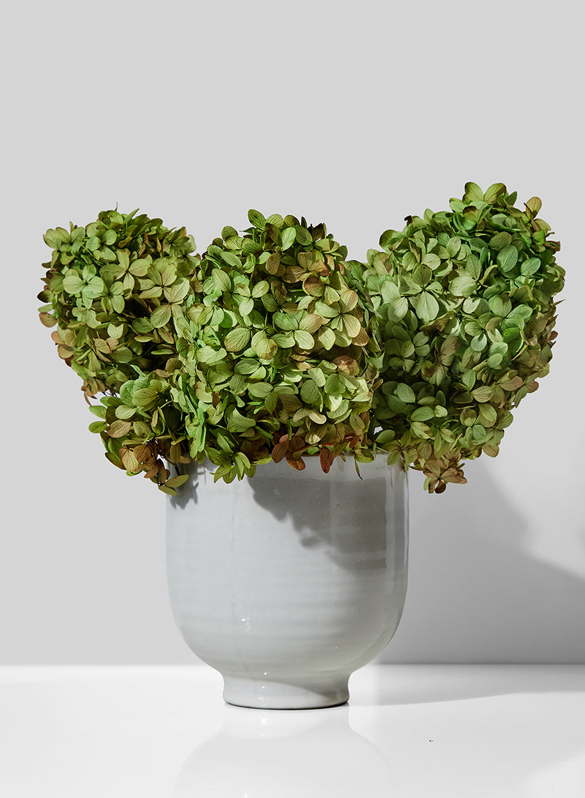 Vase sur pied en céramique émaillée de 6 pouces de haut