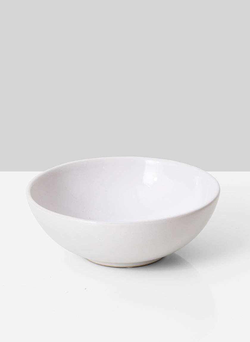 Bol en céramique blanche de 7 pouces